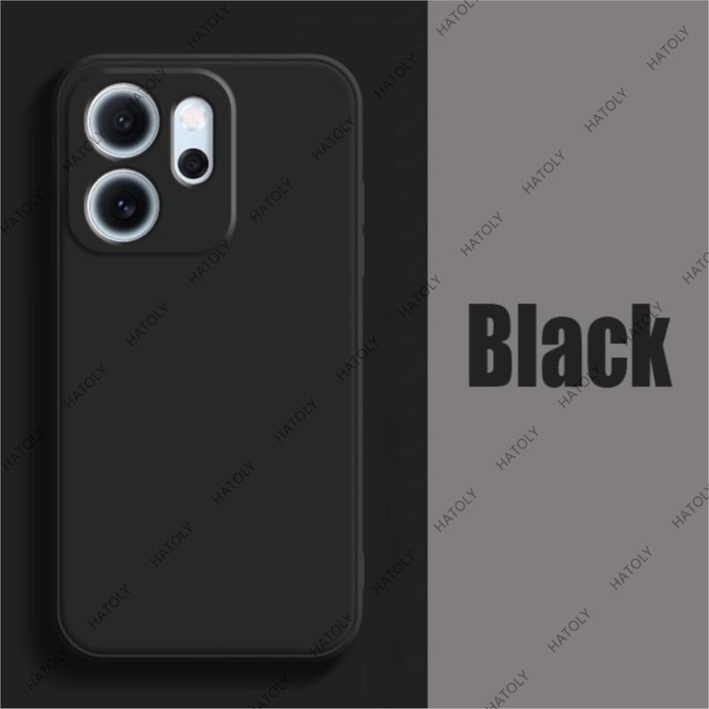 

Для Oppo Reno14 FS Чехол Жидкий Силикон Для Oppo Reno14 FS Reno14 F Чехол ТПУ Ударопрочный Монохромный Чехол для Телефона для Oppo Reno14 FS For Oppo Reno14 FS чёрный