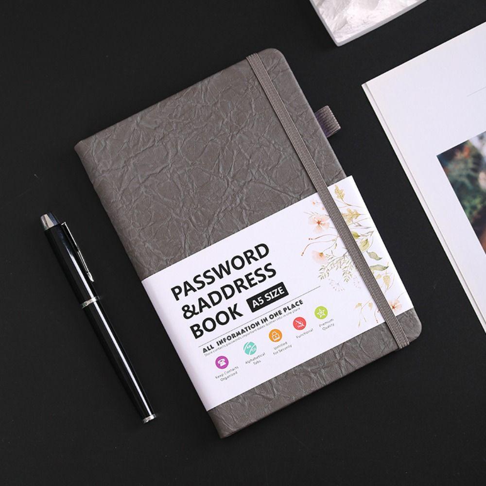 Medium Size Password Keeper Notebook Hardcover Internet Address Organizer Logbook  Woman
