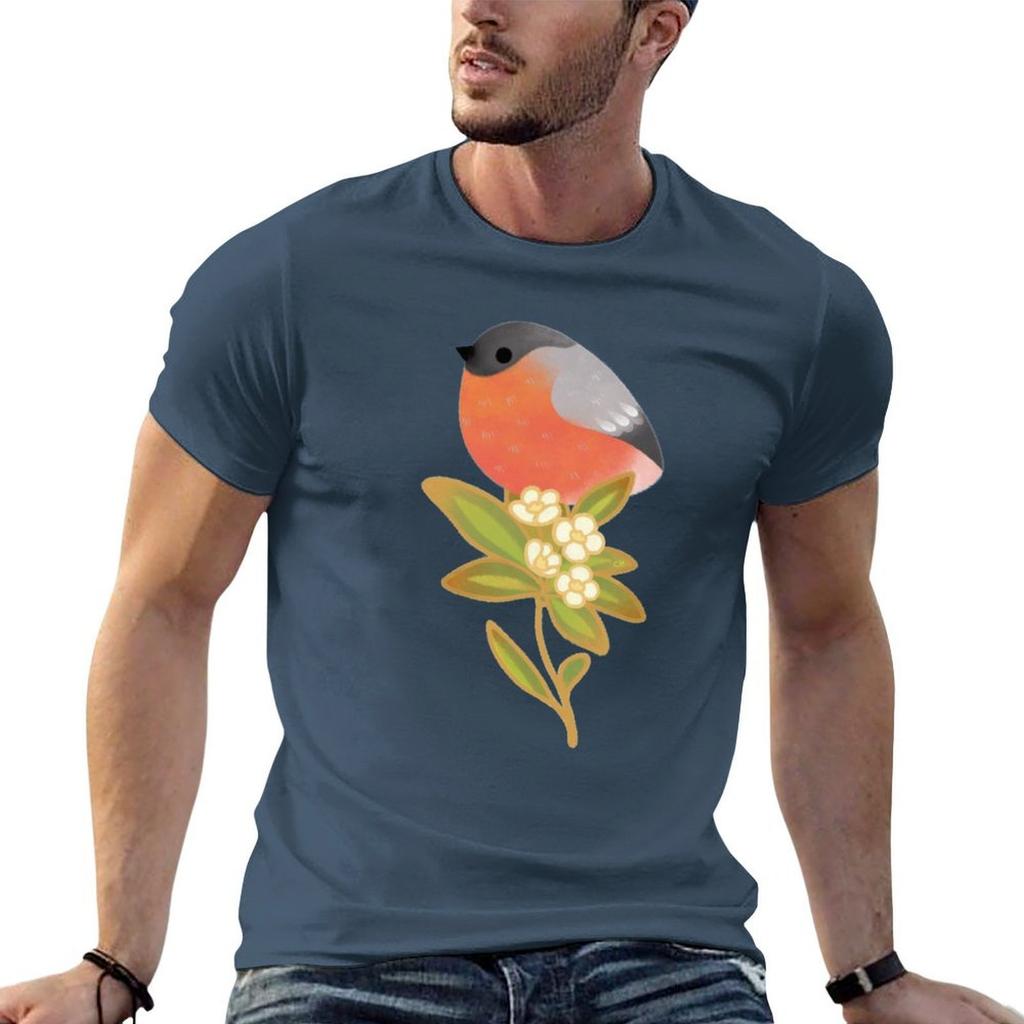Eurasian Bullfinch TShirt Fitness Training Breathable Tee