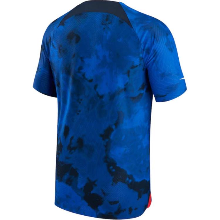 Nike Letter Print Crew Neck Pullover Short Sleeve Retro Sports Football Shirt Men Tops Blue DN0637-453