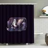 Ocean Mermaid Shower Curtain Fantasy Sea Mythology Bathroom Decor Waterproof Set Vintage Coastal Home Textile Art