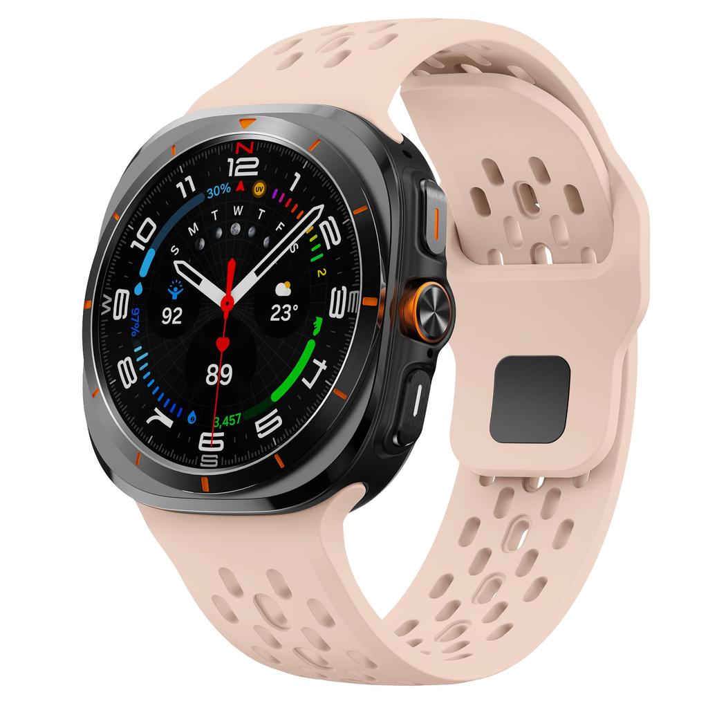Sport Silicone Straps For Samsung Galaxy Watch Ultra Strap 47mm Accessories Breathable Correa Bracelet Galaxy Watch 7 Ultra Band