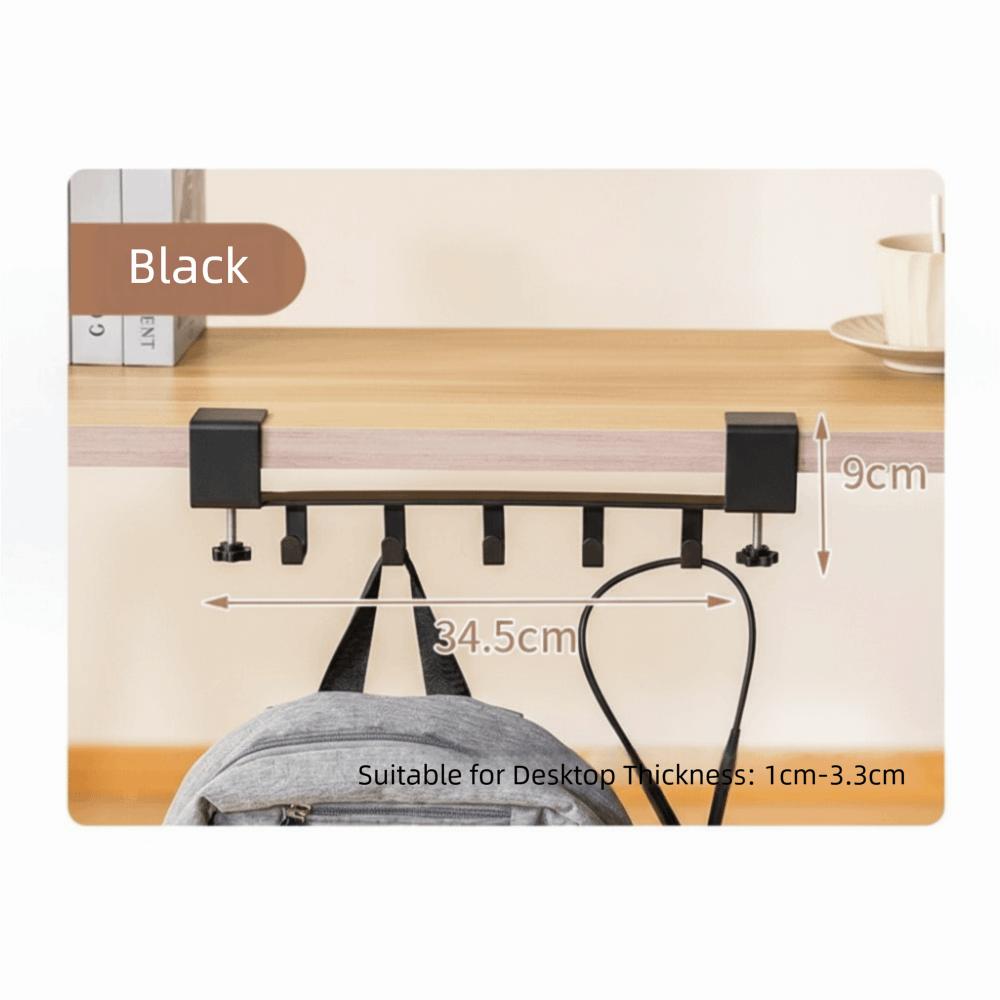 Carbon Steel Desk Side Hook Portable Table Hook Artifact Hanging Bag Hook  Table