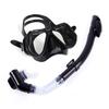 Adult Gopro Compatible Tempered Glass Snorkel Mask Set Full Dry Scuba Diving Swimming