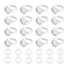 DIY Blank Dome 304 Stainless Steel Adjustable Ring Making Kit, Stainless Steel Color, Inner Diameter: 17.2mm, Tray: 12mm