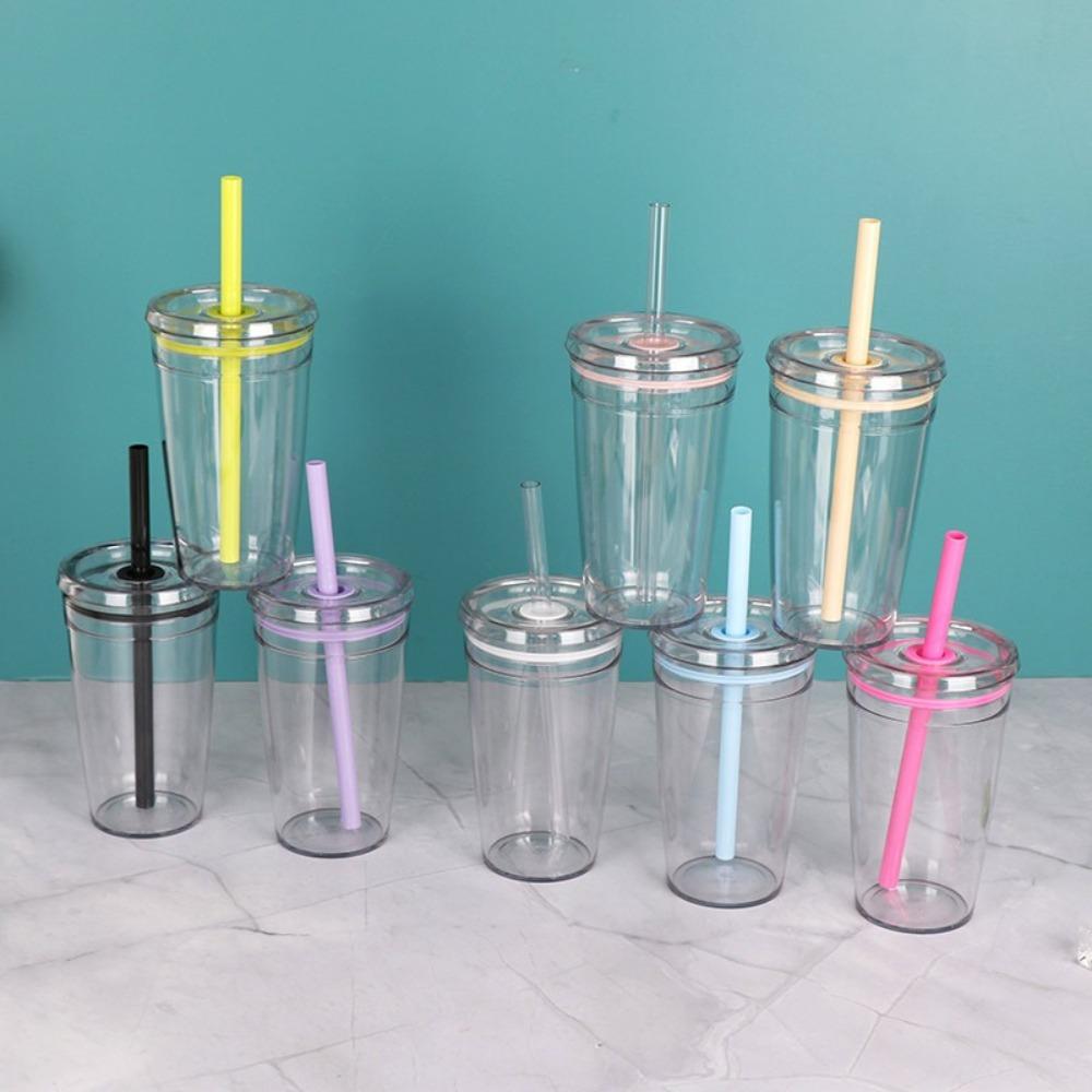 Transparent Cold Drinking Cup 450ml Car Tumbler Cup New Coffee Cup
