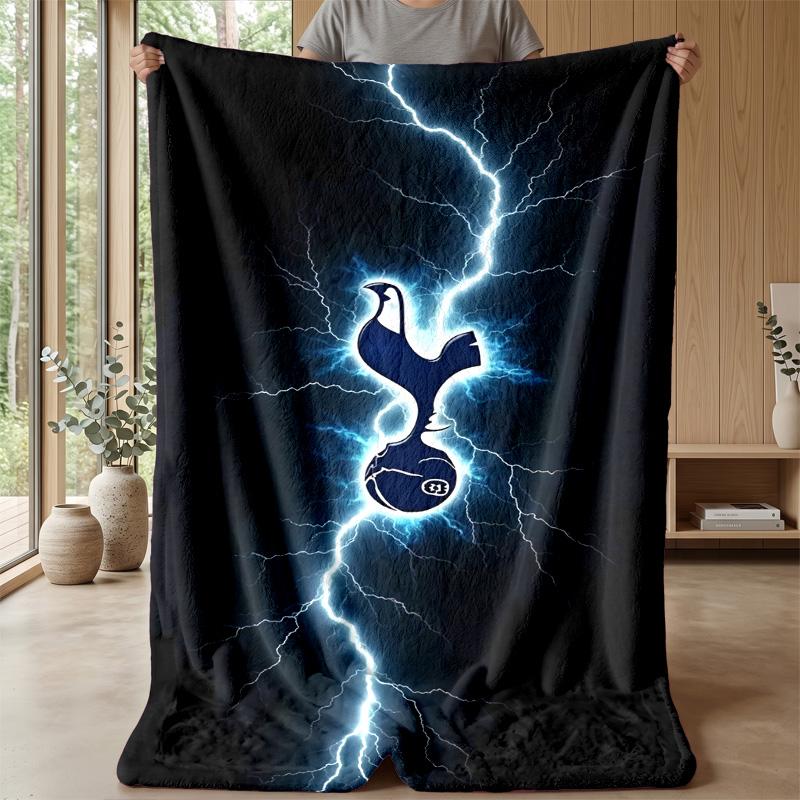 Tottenham Hotspur Theme Blanket Soft Flannel Fleece Blanket Warm Lightweight Throw Blanket for Home Sofa Bed