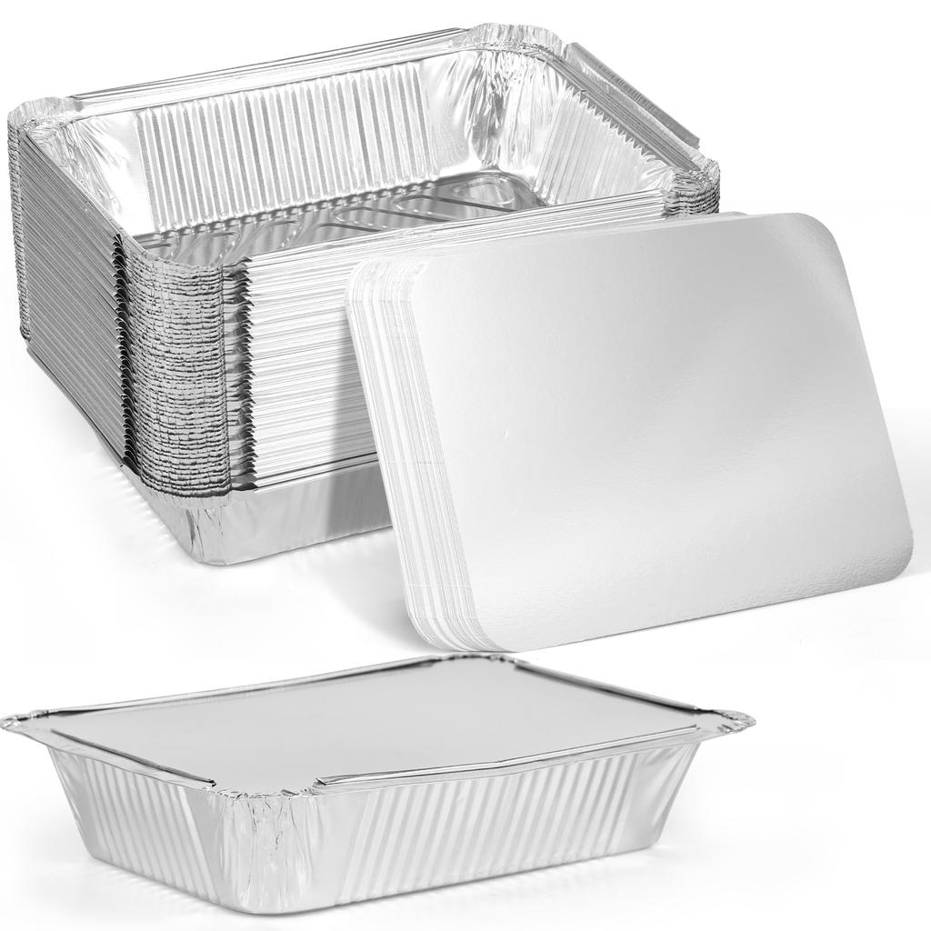 Plaques de cuisson en papier aluminium pour pain Épaissies Contenants de cuisson alimentaire Plateau BBQ Boîtes d'emballage antiadhésives pour gâteaux Outil de cuisson de cuisine