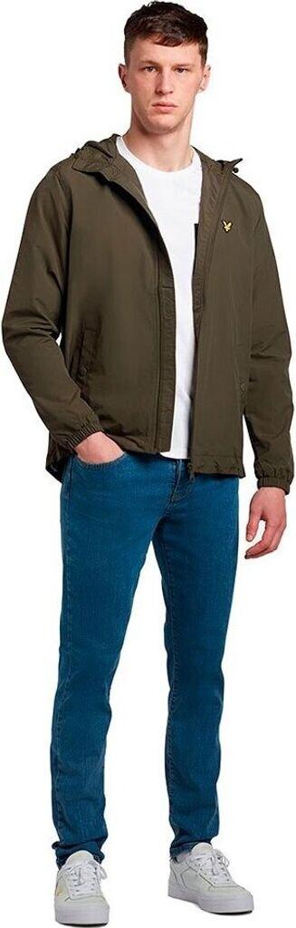 Veste demi-saison à capuche zippée Lyle & Scott (JK464V) olive