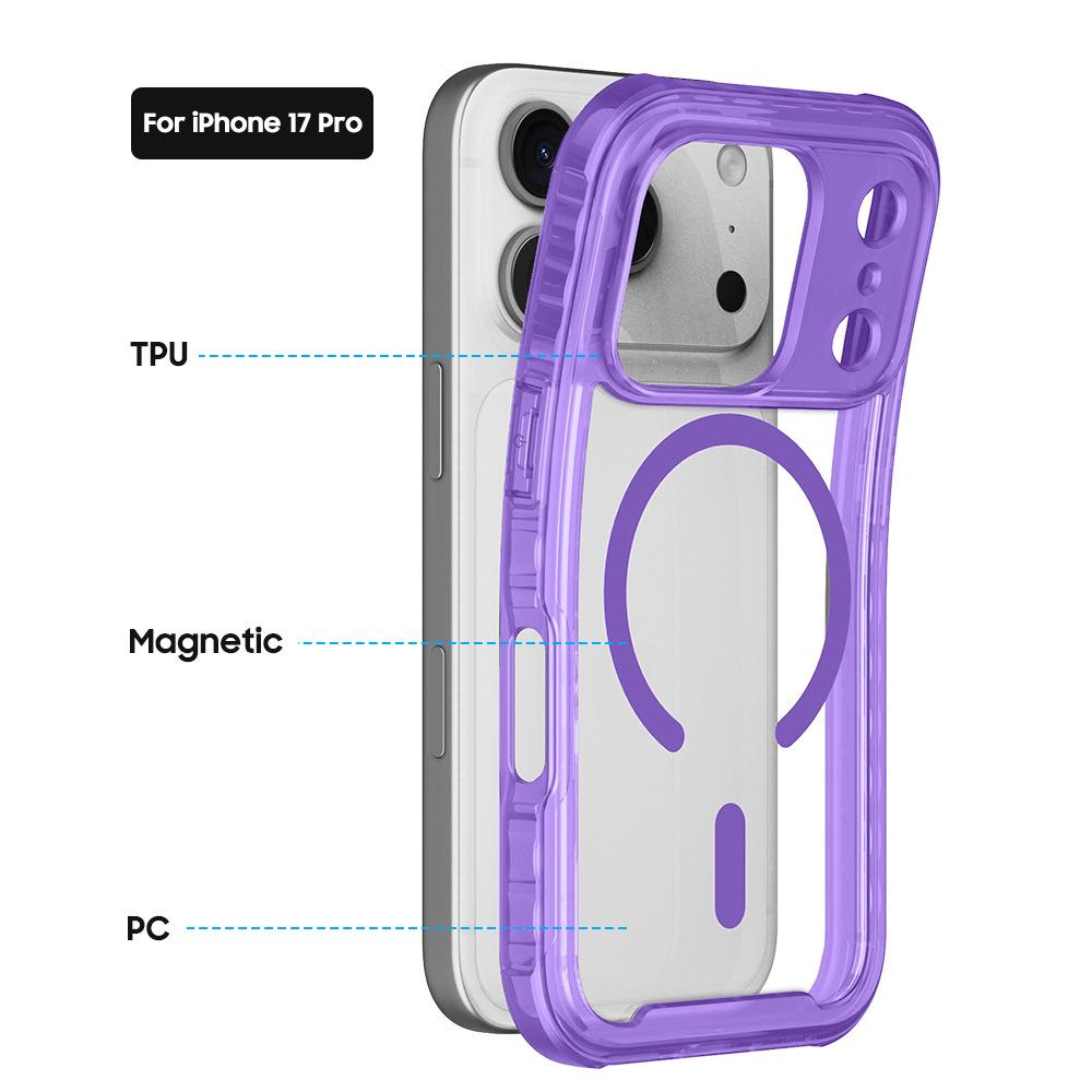 iphone11promax magnetic mobile phone case is suitable for Apple 11 two-in-one matte transparent color 11 anti-drop protective cover.