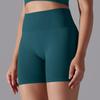 Seamless Solid-color High-waisted Hip-lifting Tight High-elastic Yoga Shorts For Sports, Running, And Fitness, Women's Three-quarter Length Pants