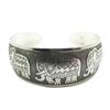 Elephant Tibetan Tibet Totem Bangle Jewelry Retro Cuff Wide Bracelet Bangle