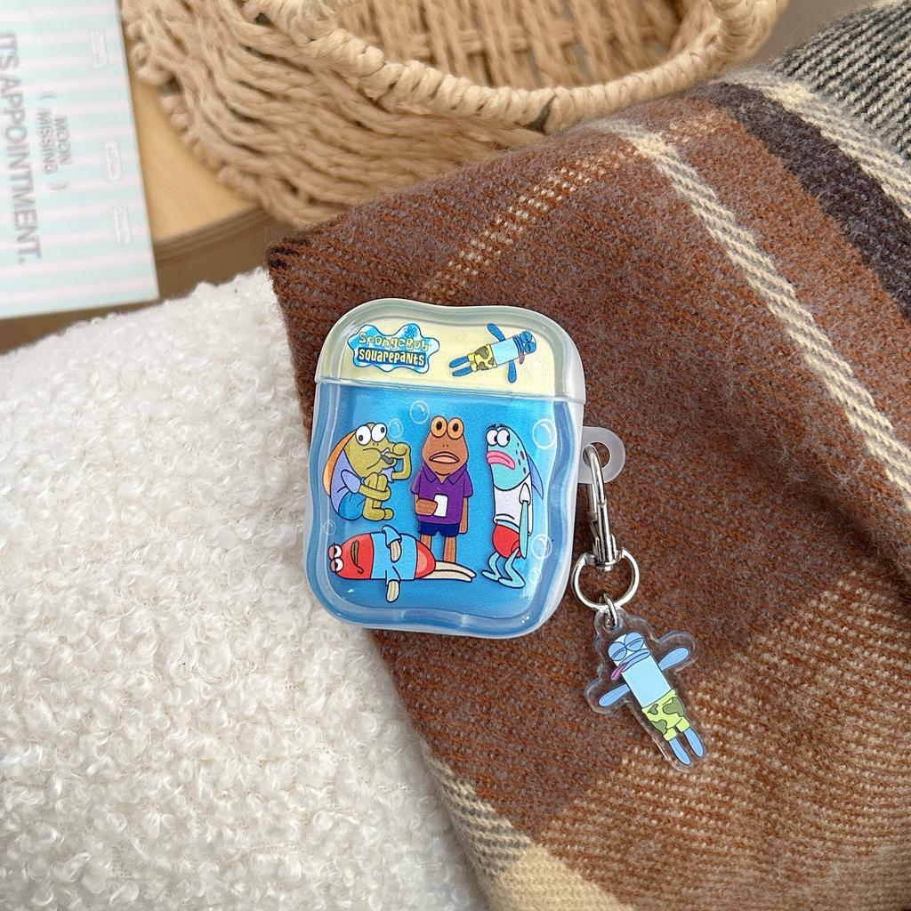 Für AirPods 4 Pro 3 2 1 Pro2 Pro3 Kopfhörerhülle 3D Clownfisch Silikon Cartoon Kopfhörerbox mit Anhängerabdeckung