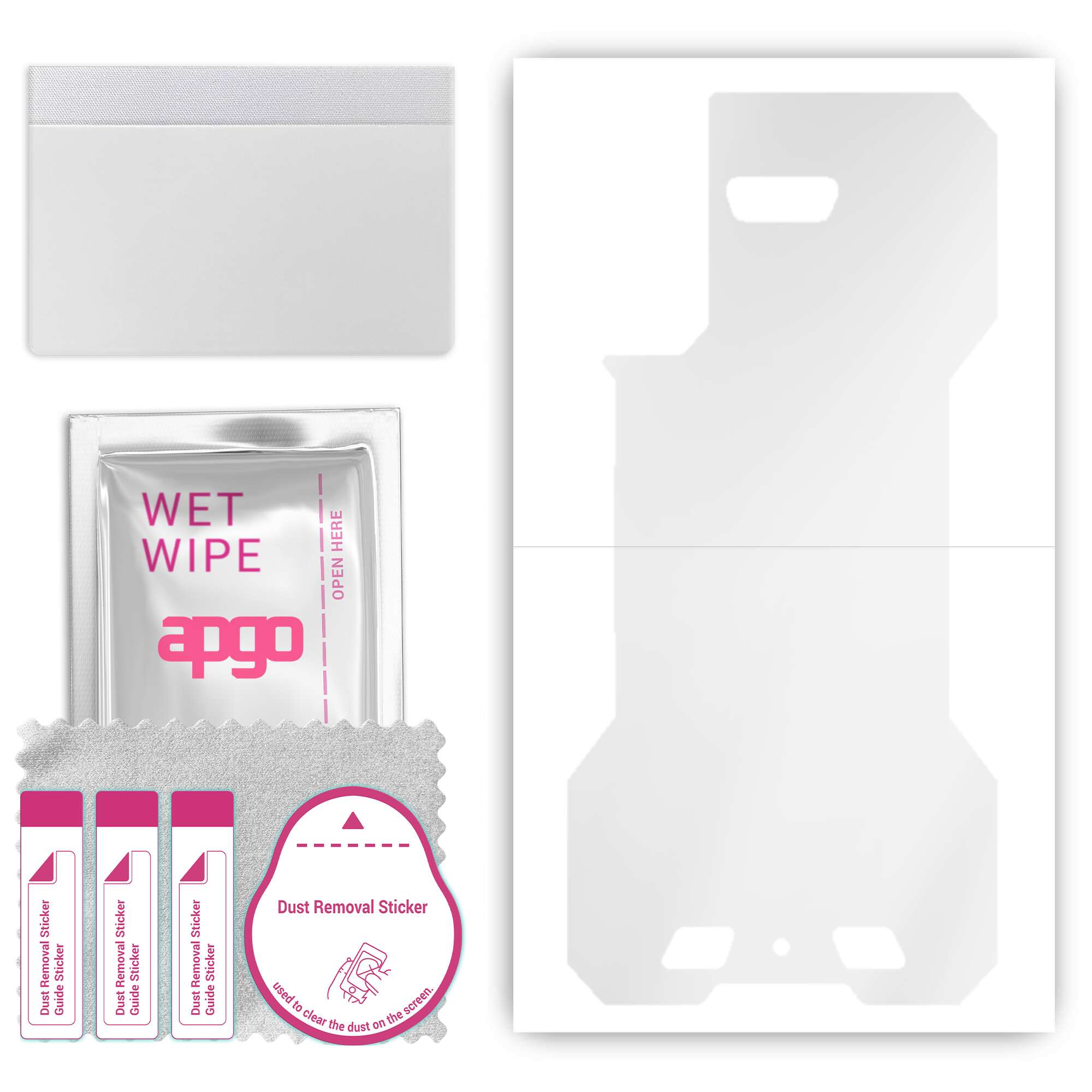 

Apgo Ultra Clear Protective Skin Sticker для задньої панелі, сумісної з Cubot King Kong 5 Pro, Wrap Film, Hydrogel Film, Flexible, Soft TPU with positio