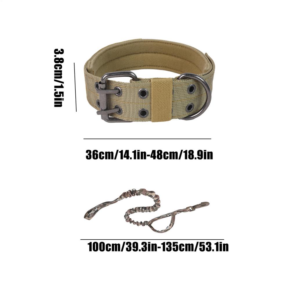Adjustable Dog Collar Classic Durable Training Military Dog Collar Nylon Heavy Duty Tacticals Dog Collar German Shepherd