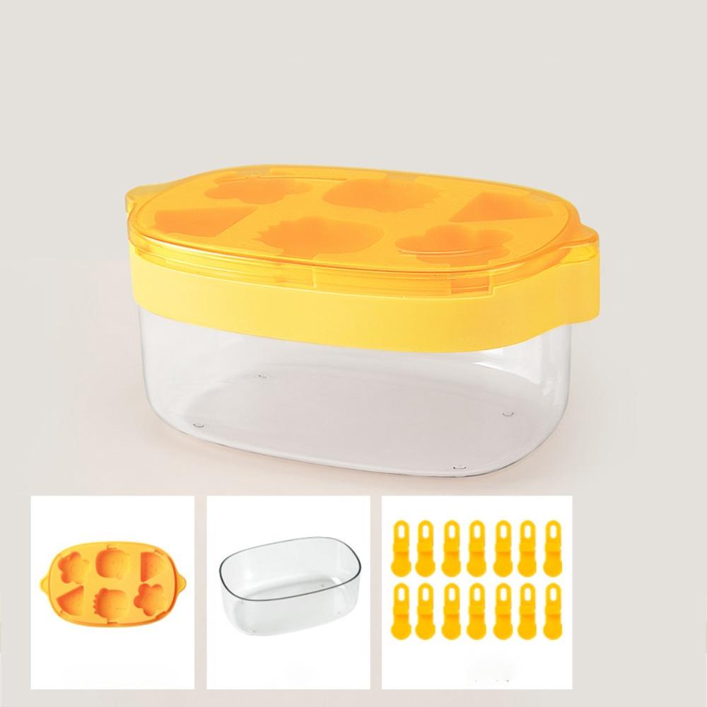 Dust Cover Ice Candy Maker with Ice Storage Box Ice Lolly Mold Cute Ice Pop Molds  Summer