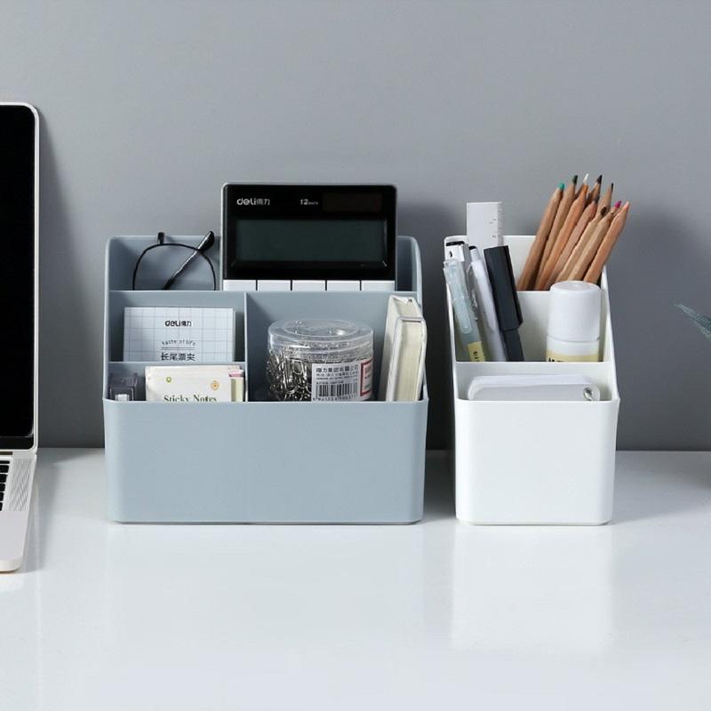 Caja de Almacenamiento de Artículos de Escritorio Organizador de Maquillaje Organizador para Pinceles Caja de Almacenamiento para Hogar Oficina Baño Dispositivo de Almacenamiento para Cuidado de la Piel