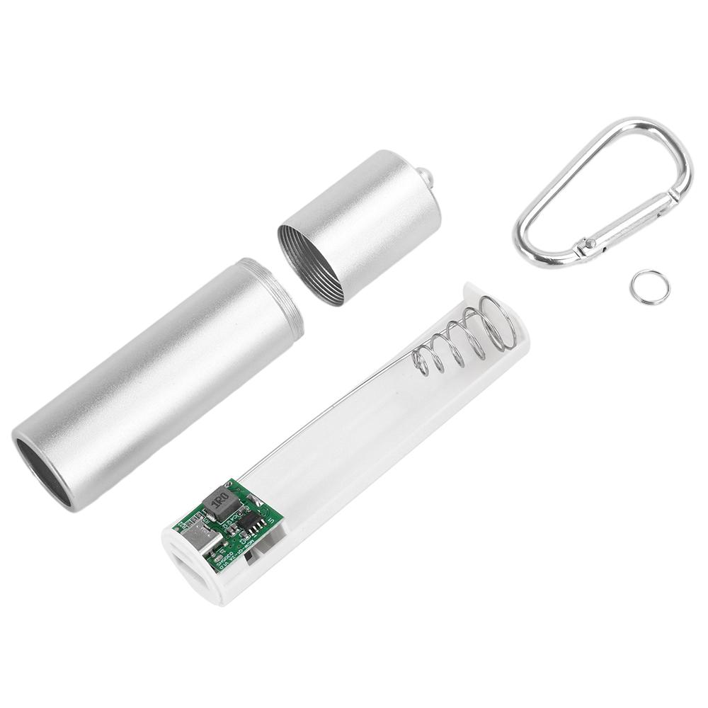 

1x18650/21700 Tpye-C Portable Power Bank Case with Buckle DIY Mobile Power Supply Sleeve Material Solderless Battery Box
