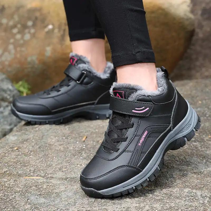 Warming Synthetic Leather Shoes 43 Size Novelty In Women's Boots High Sneakers 48 Sport Life Sneachers Universal Brands