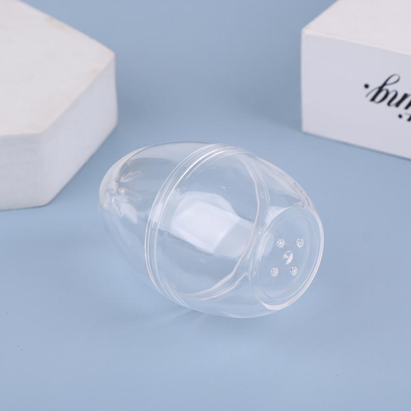 Makeup Powder Puff Empty Egg-Shaped Frame Transparent Puff Make Up Organizer Holder Beauty Cosmetic Sponge Storage Box