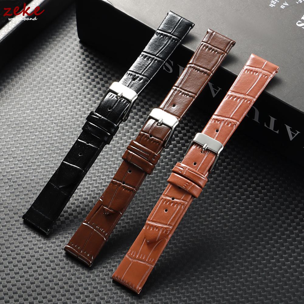 8mm 10mm 12mm 14mm 16mm Universelles Leder-Uhrenarmband für Herren Damen Ersatz-Uhrenarmband Weiche Schlanke Armbänder Ultradünne Gürtel