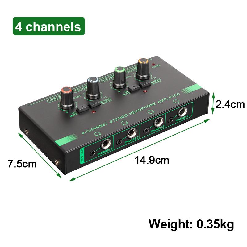 

8-канальный усилитель для наушников HA800 Стерео Аудиоусилитель Микроусилитель Усилитель для Музыкального Микшера Записи Сверхкомпактные Усилители Звука