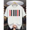 T-shirt estiva da uomo alla moda con stampa a lettere, taglia europea