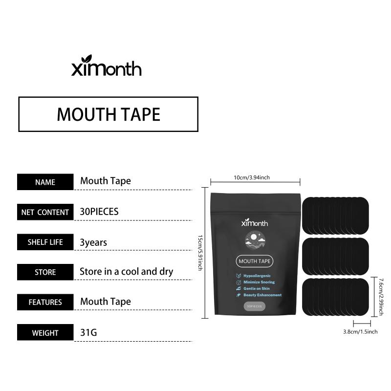 Anti-Snoring Mouth Tape Improve Sleeping Stickers Better Nose Breathing Correction Portable Night Home Travel Orthosis Patches