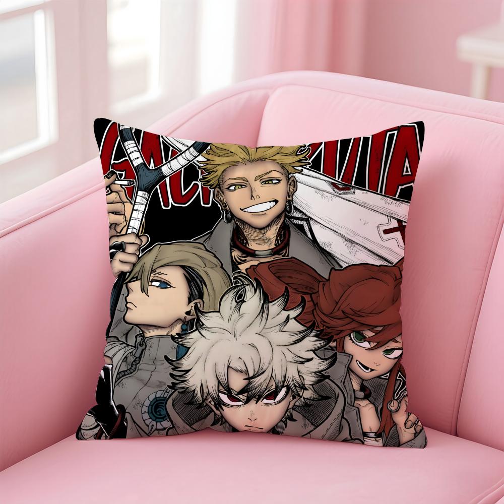 Classic Gritty Japanese Manga GGachiakuta Cushion Cover Pillow Case Soft Skin Friendly Fabric Concealed Zipper