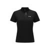 Li Ning Tischtennis Serie Einfarbig Schlicht Klassisch Vielseitig Weich Bequem Atmungsaktiv Poloshirt Damen Oberteile APLW658-1