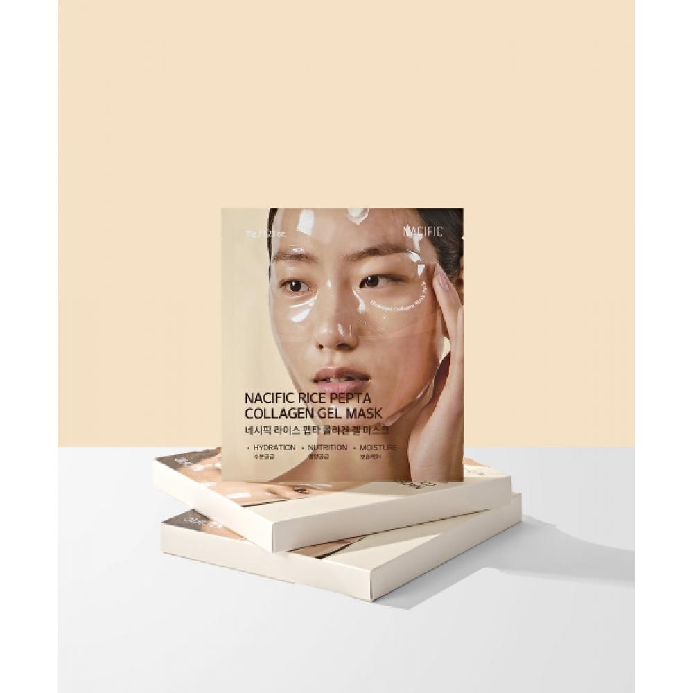 Nacific Rice Pepta Collagen Gel Mask 4 Sheets NONE