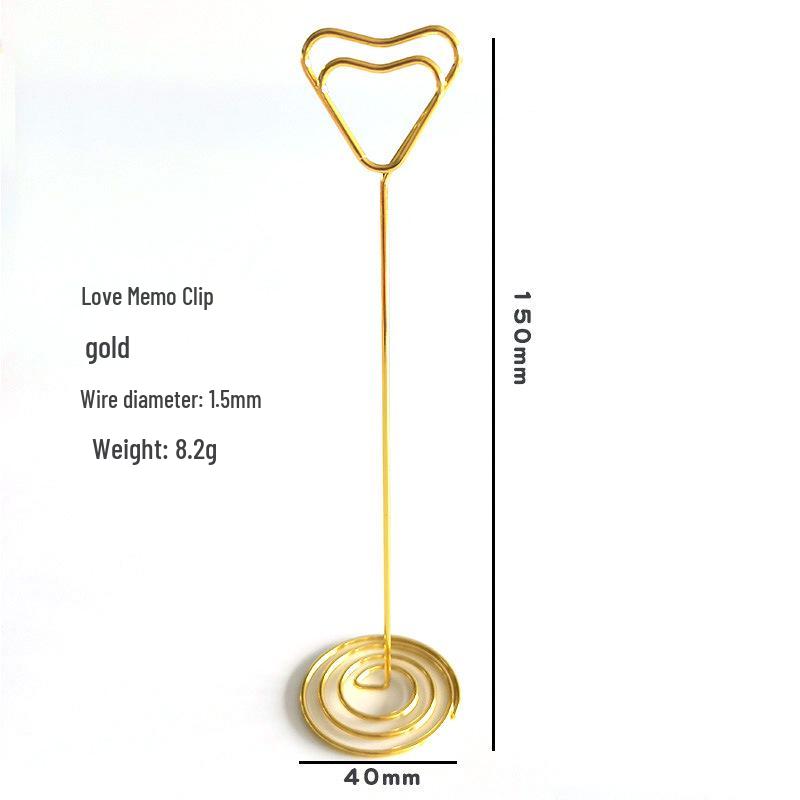 Peacock Round Memo & Business Card Holder - Heart-Shaped Desktop Metal Ornament