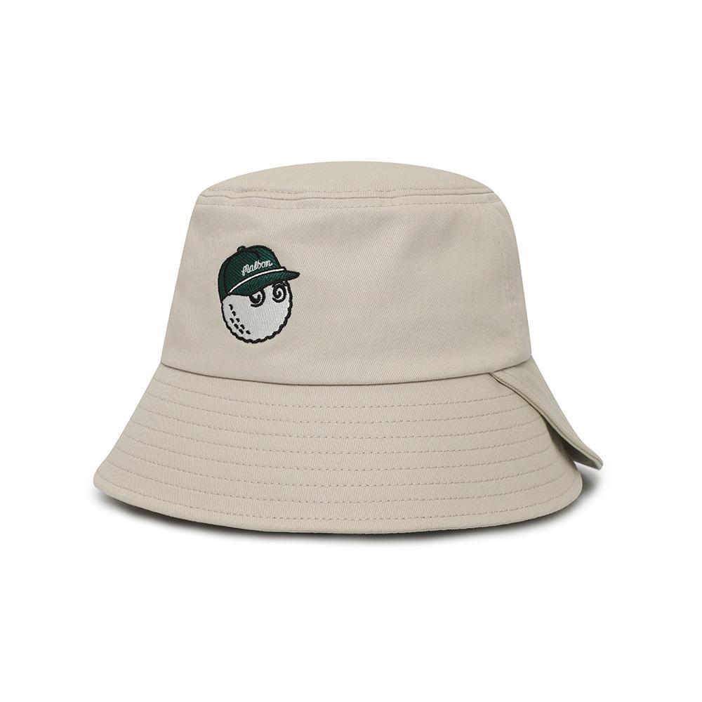 MALBON GOLF Asymmetrical Bucket Hat Beige (Woman)