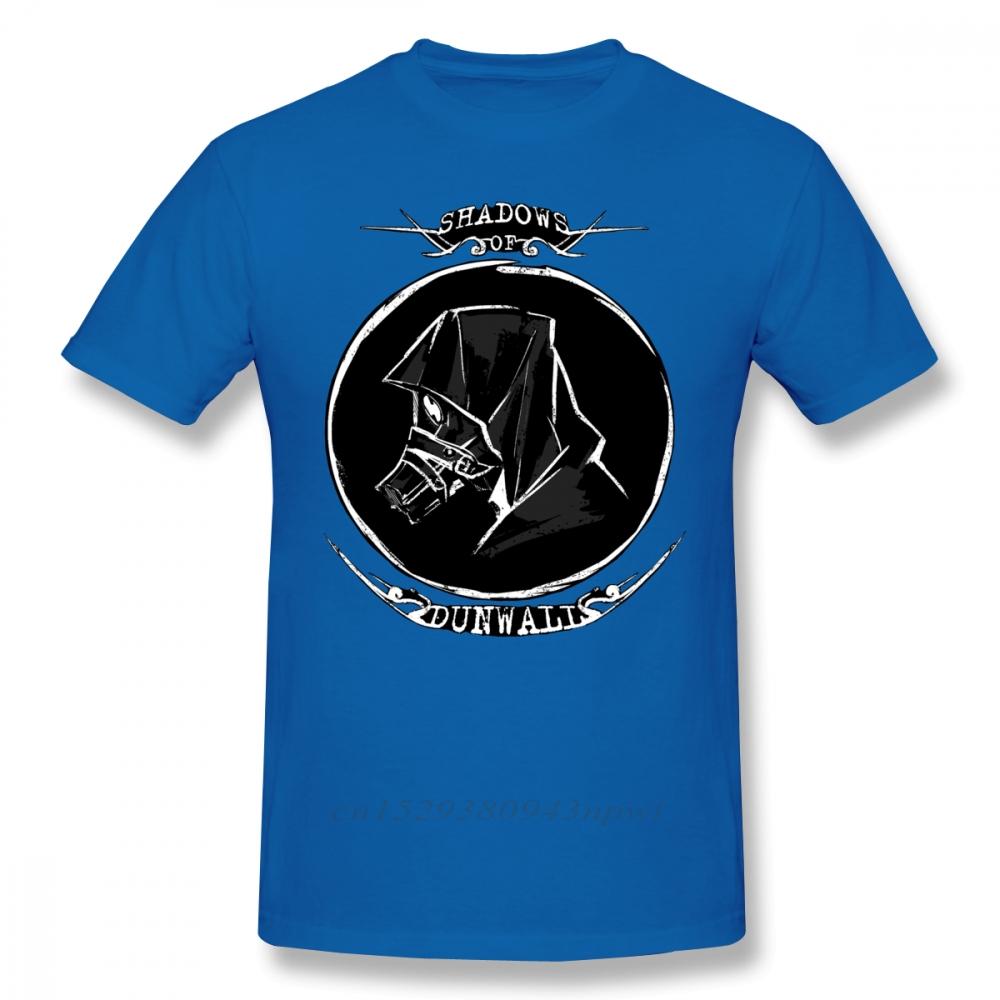 Dishonored T Shirt Black Shadows TShirt Short Sleeve Printed Tee Shirt Mens Cute Beach 100 Cotton Tshirt