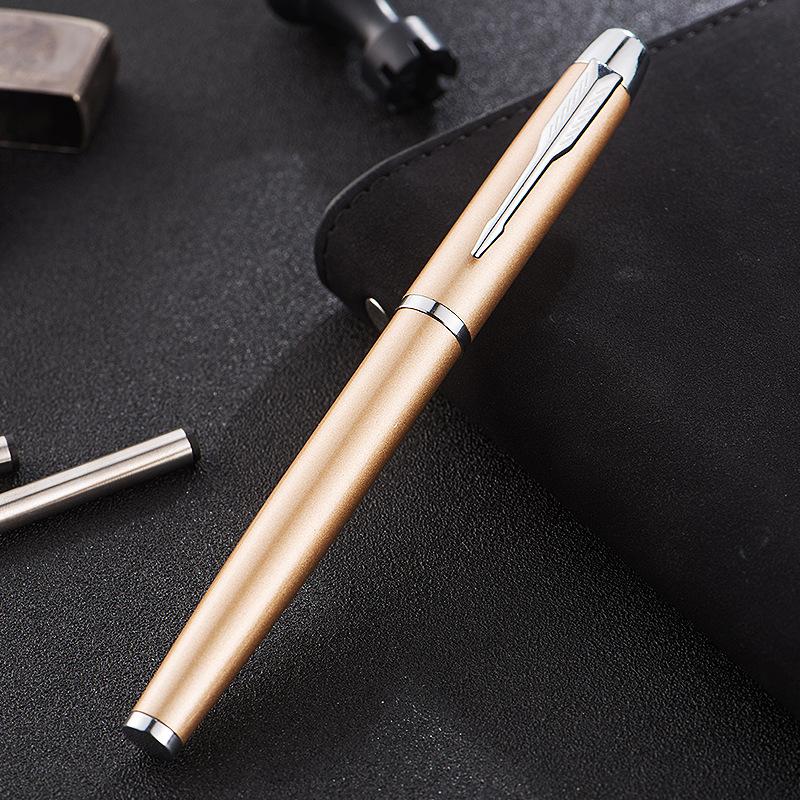 Signature Pen, Metal Gift Box Set, Business Souvenir, Orb Pen, Advertising, Gender-Neutral Pen, Black Fountain Pen Lettering