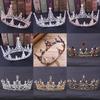 Halloween Party Fairytale Kingdom Happy Wedding Retro Color Crystal Rhinestone Tiaras Coronas Bride Wedding Crown for Bride