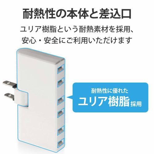 ELECOM Outlet Under Tap 3 Outlets White T-TR05-2300WH