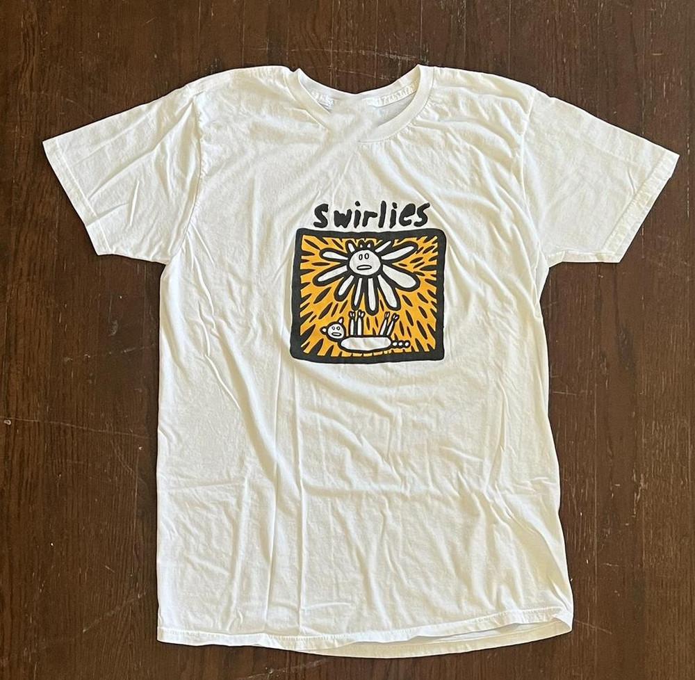 Vtg Swirlies Band For Fans Heavy Cotton White S5XL For Men T Shirt AG2302 L