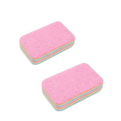 2pcs Tearable Multi-layer Rainbow Cleaning Cloth, Removes Grease, Thousand-layer Cloth, Absorbent, Lint-free, Dishwashing Cloth