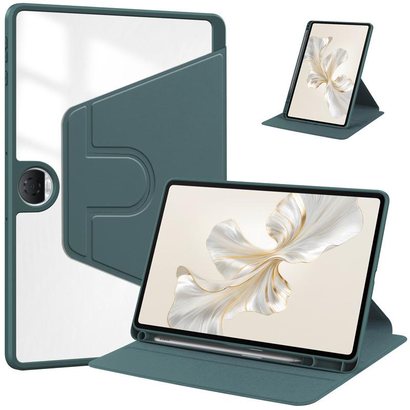 Protective Case for Honor Pad 9 / Pad 8 12.1- Inch 360 Degree Rotating Protective Stand Smart Transparent Back