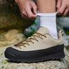 Casual Sneakers Men Anti-slip Low-top Lace-up Outdoor Hiking Shoes Men Walking Thick-soled Breathable Casual Shoes Men