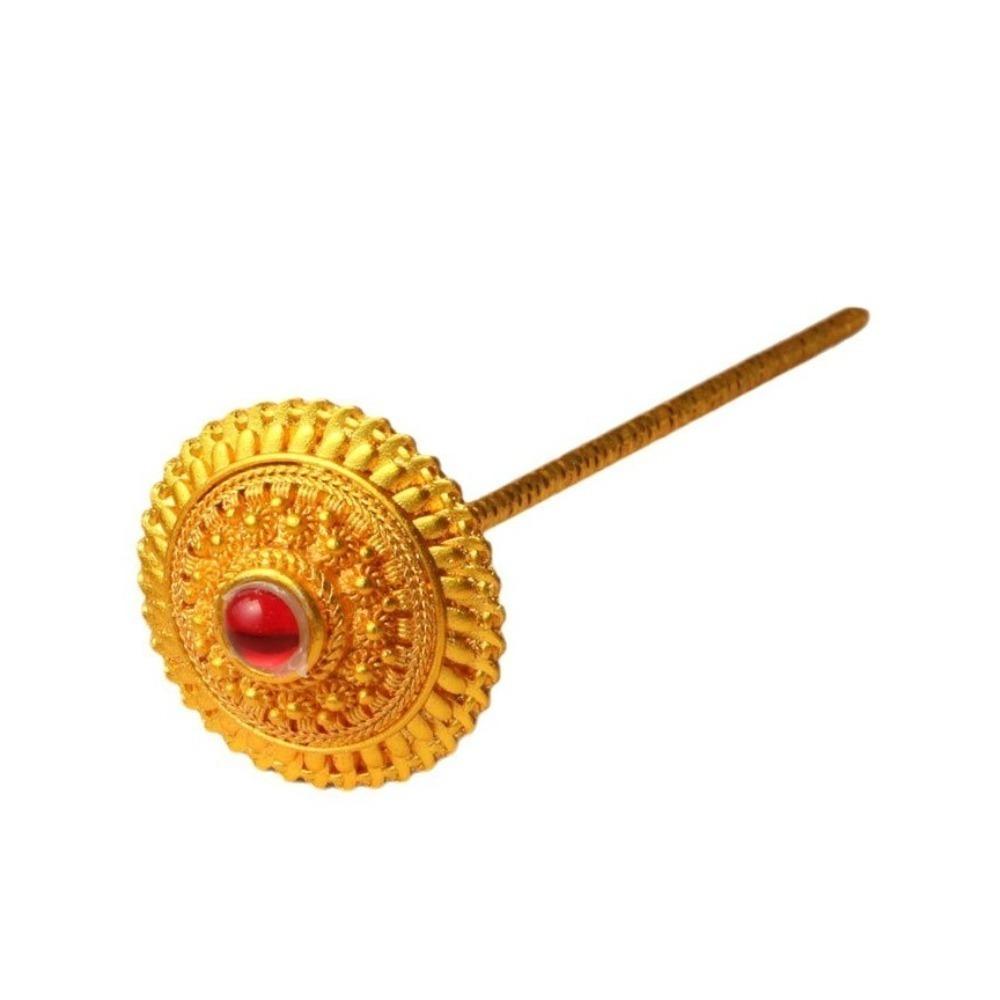 

Vintage Thai Gold Hair Fork Dance Headdress Chinese Chopstick Hair Sticks Festival Style 1