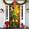 1PC Background Cloth Atmosphere Polyester Party Supplies Christmas Door Hanging Christmas Decorations Blanket