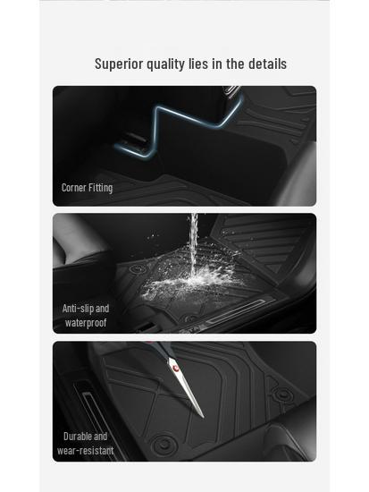 Wuling Rongguang TPE Floor Mats: Full Coverage, Double Row, Country Version