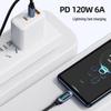 120W Dual Type-C Fast Charging Cable with Digital Display for Apple, Huawei, Vivo, and Oppo