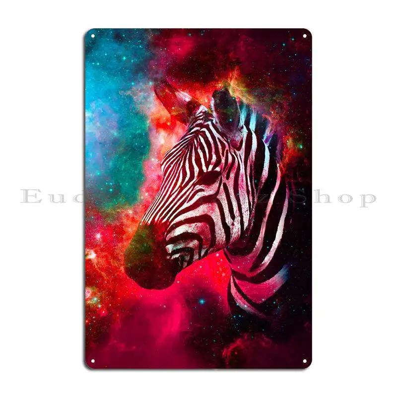 Zebra Metal Sign Wall Cave Wall Cave Printed Party Home Tin Sign Poster 20X30CM