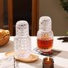 Retro Diamond Whiskey Glasses Cup Set Bar Water Bottle Transparent Engraved Crystal Glass Fruit Juice Teapot Wine Glass Cup
