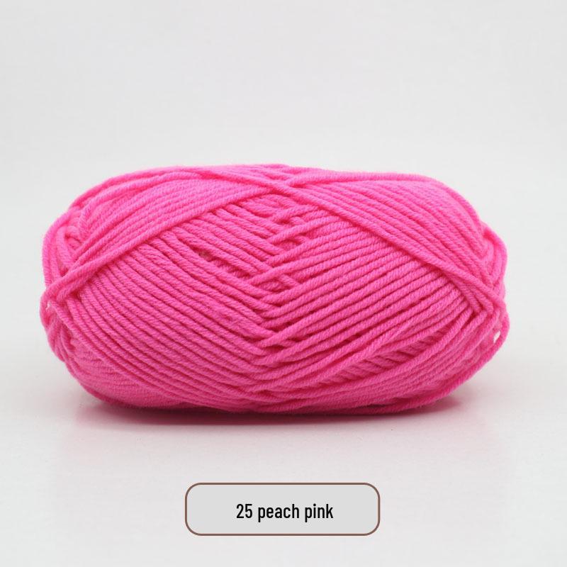 5-Strand Milk Cotton Yarn Scarf & Hand-Knitted Hat Yarn - Baby Soft, Medium Thickness, Free Shipping