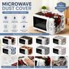 Printed Microwave Oven Dust Cover Universal Dust Protector Mat Microwave Cover  Household Cover