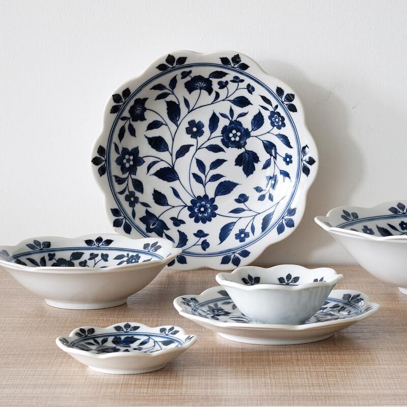 Ru Han Blue and White Ceramic Tableware